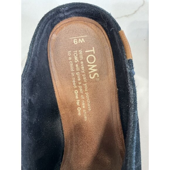 TOMS Leila Mules Black Suede Size 9 - Picture 7 of 7